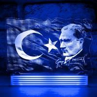 Atatürk Hediyesi, Atatürk ve Türk Bayrağı 3D LED Lamba