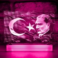 Atatürk Hediyesi, Atatürk ve Türk Bayrağı 3D LED Lamba