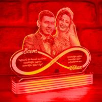 Evlilik Yıldönümü Hediyesi, Eşe Yıldönümü Hediyesi, 3D LED Lamba