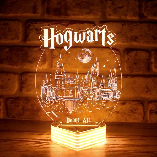 Harry Potter Hogwarts Kalesi Kişiye Özel 3D LED Lamba
